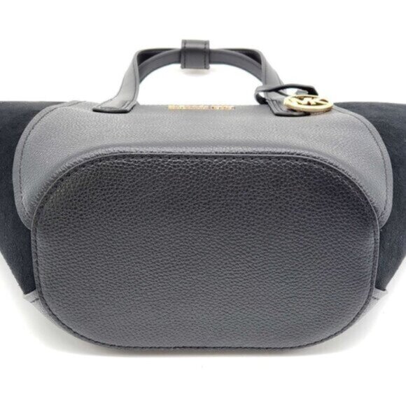 Michael Kors Portia Black Leather Tote Bag 65-083025 - Picture 6 of 11